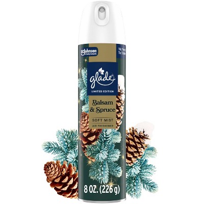Glade Compressed Gas Air Freshener Aerosol - Balsam & Spruce - 8oz