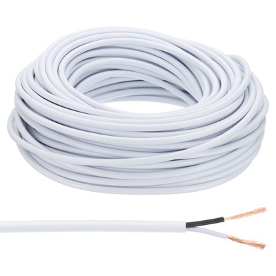 Unique Bargains Tinned Copper Insulated Heat Resistant PVC Covered 300V SVT Round Wire 18AWG