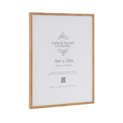 Kate & Laurel All Things Decor 16"x20" Gallery Wall Wood Photo Frame Natural