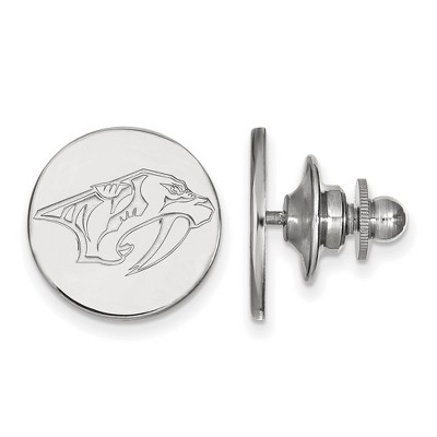 Black Bow Jewelry Sterling Silver Nashville Predators NHL Pin