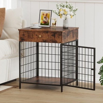 Decorative Dog Crate Furniture for Small Dog, Dog House Indoor, Decorative Dog Kennel with Drawer