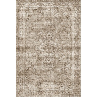 Coolmee Washable Area Rugs Boho Bedroom Rug Non Slip Distressed Carpet for Bathroom Kitchen Living Dining Room Farmhouse