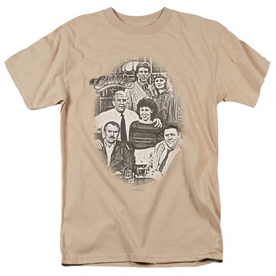 Cheers Original Cast Adult T-Shirt Sand