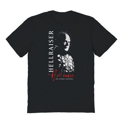HELLRAISER Men's Hellseeker Immortal 2 Halloween Short Sleeve Graphic Cotton T-Shirt