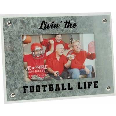 Pavilion Gift Company - Football - 8.5" x 6.5" Frame (Holds 4" x 6" Photo) - Single Image Frames