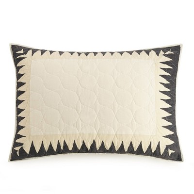 Jungalow Standard Soleil Sham Pair: 100% Cotton, Machine Washable, No Flange Design, 140 Thread Count