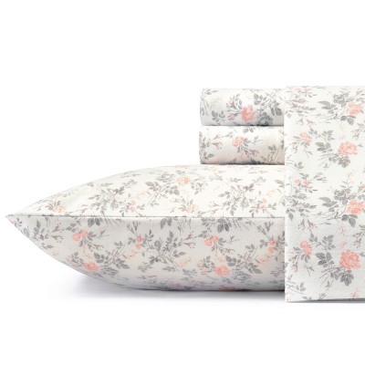 Printed Pattern Flannel Sheet Set - Laura Ashley