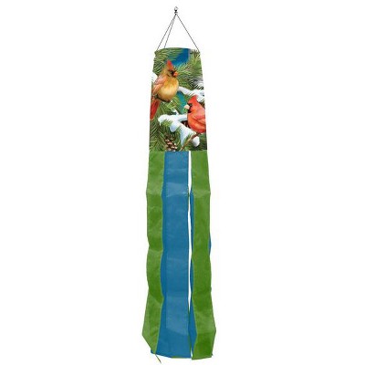 Briarwood Lane Winter Snowy Cardinals Winter Windsock Wind Twister 40x6