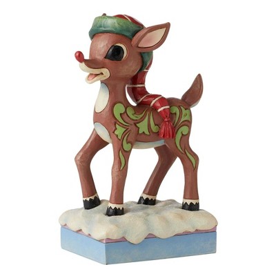 Jim Shore 6.75 In Rudolph In Long Hat , Red Nosed Reindeer Traditions (1PC)