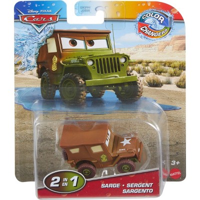 Disney and Pixar Cars Color Changers Collection, Sarge Change Color with Water