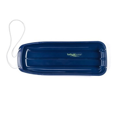 Lucky Bums Snow Kids 48 Inch 1 Person Plastic Toboggan Sled w/ Pull Rope