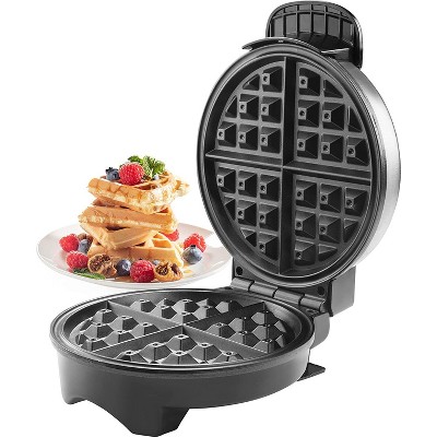 CucinaPro Belgian Waffle Maker- Non-Stick 7" Waffler Iron w Adjustable Browning Control - Christmas Gift for Breakfast Lovers