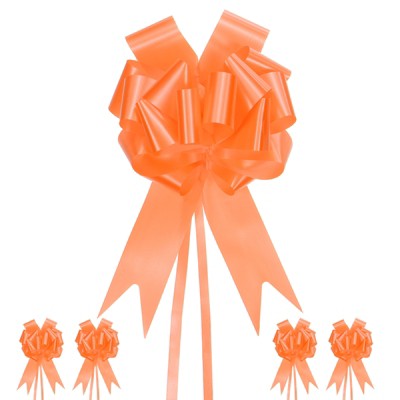 Unique Bargains Durable Big Present Bow Functional Plastic Flower Ribbon Pull Bows 10 Pcs