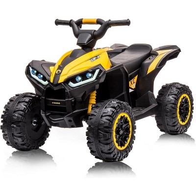 12V Ride On ATV for Kids Electric Four Wheeler for Toddlers Ages 3-8, Battery Powered Quad with Remote Control, LED Lights