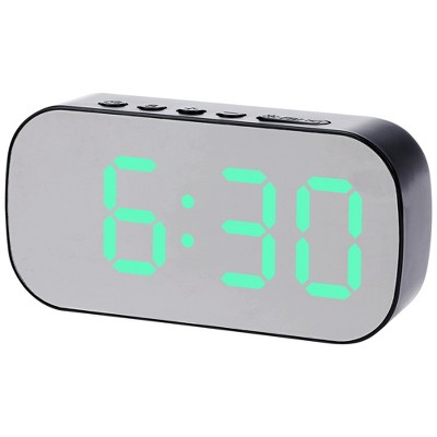 REGALWOVEN Plastic Digital Corded Adjustable Electric Alarm Clock 5.1 x 2.6 x 1.4 inches