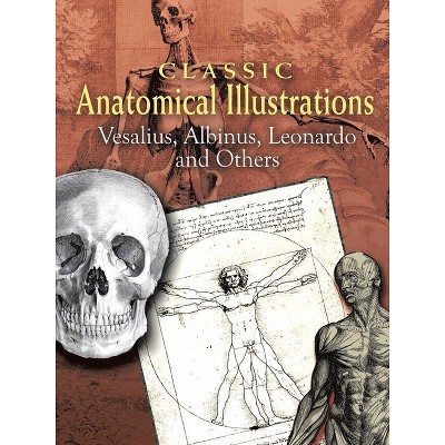 Classic Anatomical Illustrations - (Dover Fine Art, History of Art) by  Vesalius & Albinus & Leonardo (Paperback)