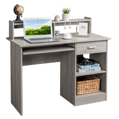 Karl Home General Style Modern P2 15MM Chipboard Computer Desk Grey