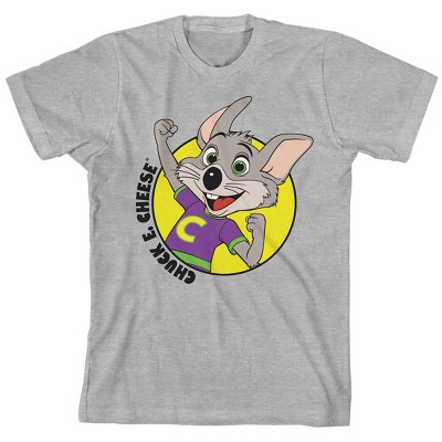 Chuck E. Cheese Happy Chuck Crew Neck Short Sleeve Athletic Heather Boy's T-shirt