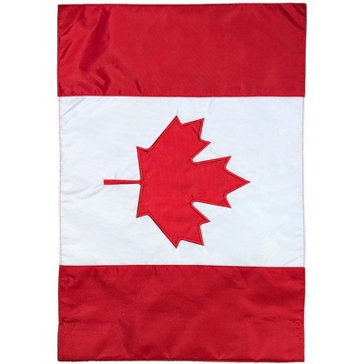 Briarwood Lane Everyday House Flag 40x28 For Outdoor Canada Applique & Embroidered House Flag