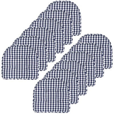 Checkered Buffalo Check U Shaped Memory Foam 17" x 16" Chair Cushions by Sweet Home Collection®