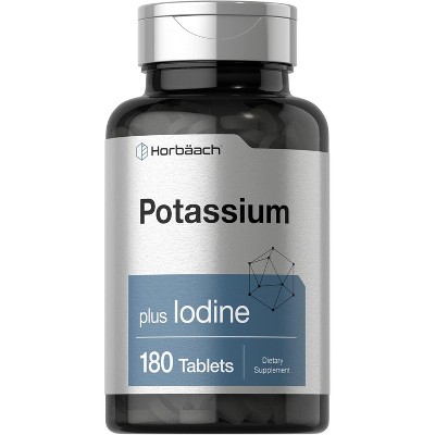 Horbaach Potassium Plus Iodine | 180 Vegetarian Tablets