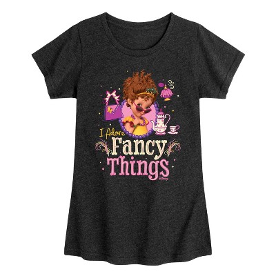 Girls' - Fancy Nancy - I Adore Fancy Things Fitted Short Sleeve Graphic T-Shirt