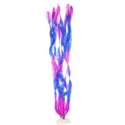 Unique Bargains Plastic Aquarium Fish Tank Decorations Artificial Water Plants Grass Purple 14.17" 1 Pc