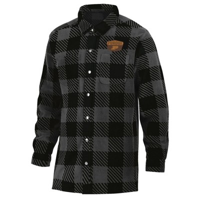 NCAA Purdue Boilermakers Men's Buffalo Checkered Shacket