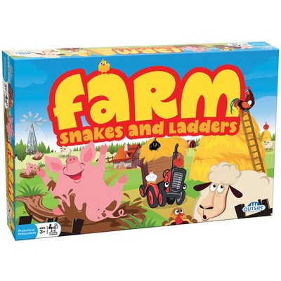 Farm: Snakes and Ladders Board Game,  2-6 Players