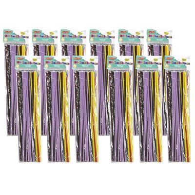 Charles Leonard Chenille Stems, Assorted Sizes & Colors