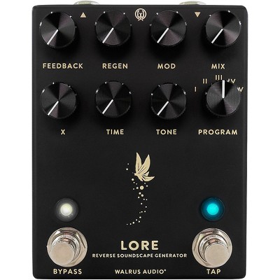 Walrus Audio Lore Reverse Soundscape Generator Delay/Reverb/Pitch/Modulation Effects Pedal Black
