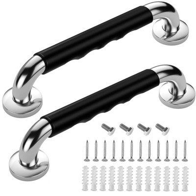 Itopfox 2 Pack Grab Bars for Bathtubs and Showers, Anti Slip Handicap Safety Rails for Elderly, Bathroom Handles for Disability Assist