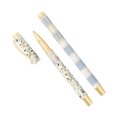 Sweet Water Decor Floral Metal Pen Set - 2 pc