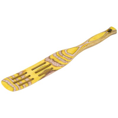 Island Bamboo Pakkawood 13-Inch Slotted Spurtle