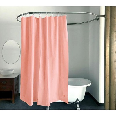 Home Mart Goods Peach Vinyl Shower Curtain Liner Waterproof - 70" x 72"