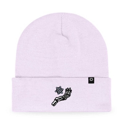 Dalix Chill Skeleton Hand Embroidered Beanie Snowflake Warm Winter Knit Hat for Men