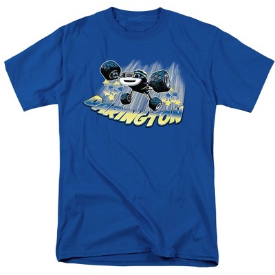 Blaze And The Monster Machines Darington Badge Adult T-Shirt Royal