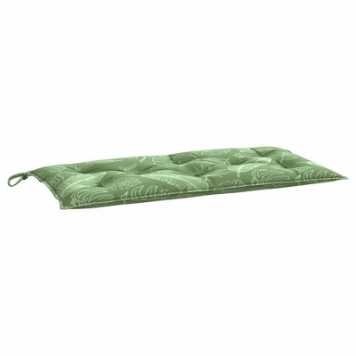 vidaXL Bench Cushion Outdoor Water Repellent Bench Cushion Pad Oxford Fabric - Leaf Pattern 39.3" x 19.7" x 2.8"
