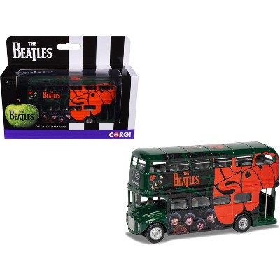The Beatles London Double Decker Bus "Rubber Soul" Green Diecast Model car by Corgi