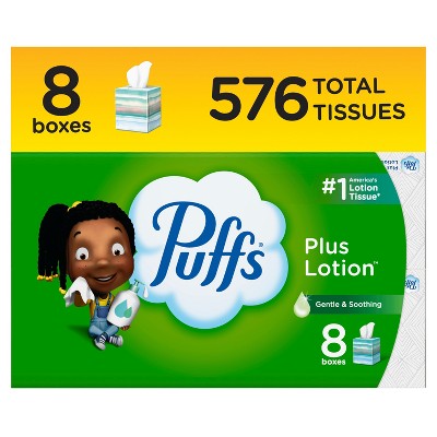 Puffs Plus Lotion Gentle & Soothing Facial Tissue