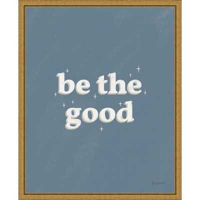 Amanti Art Be the Good Blue by Becky Thorns Canvas Wall Art Print Framed 16 x 20-in.