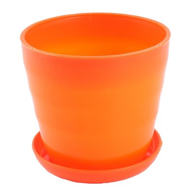 Unique Bargains Household Plastic Cylinder Aloes Cactus Plant Grass Flower Pot