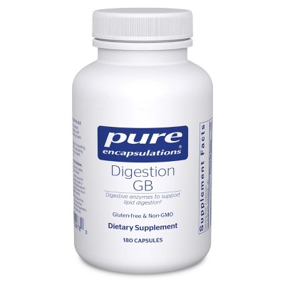 Pure Encapsulations Digestion GB - Digestive Enzyme Supplement to Support Gall Bladder and Digestion of Fat, Carbohydrates, and Protein* - 180 Caps