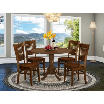 HomeStock Belmont Kitchen Nook Dining Table Set, Espresso