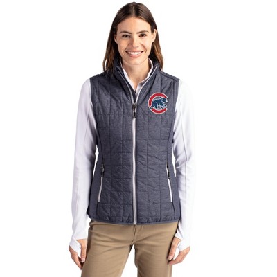 Chicago Cubs Cutter & Buck Rainier PrimaLoft® Womens Eco Insulated Full Zip Puffer Vest