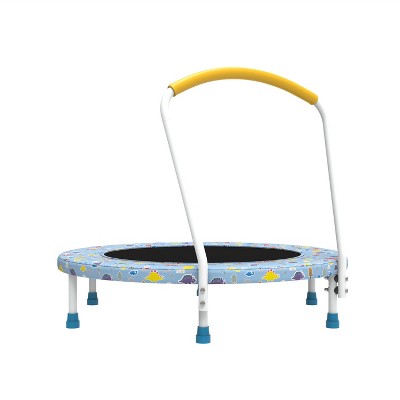 APRILSOUL 36inch Mini Trampoline for Kids Ages 1-6 Indoor Outdoor Trampoline with Handle Fun for Kids