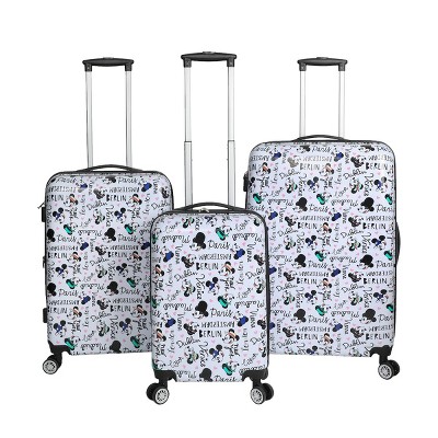 Disney Mickey Mouse Destination AOP 3-Piece Luggage Set