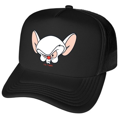 Pinky And The Brain Brain Head Foam Trucker Cap Black