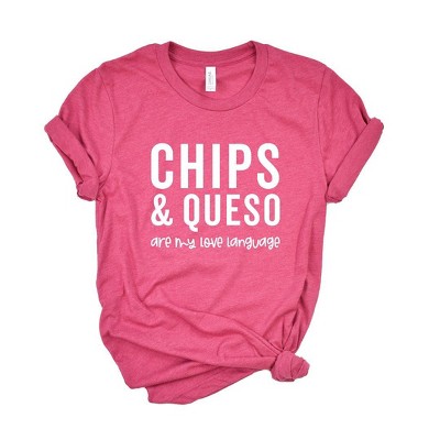 Simply Sage Market Women's Chips and Queso are My Love Language Short Sleeve Graphic Tee