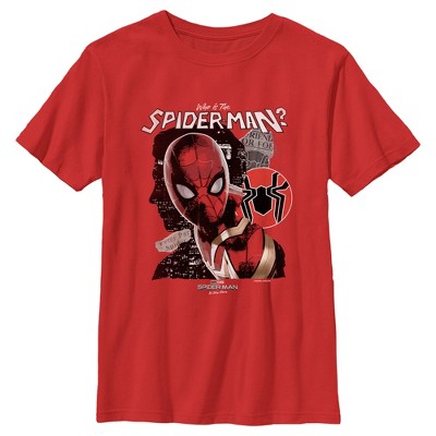 Boy's Marvel Spider-Man: No Way Home Who is the Spider-Man T-Shirt